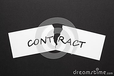 Contract Word Concepts Stock Photo