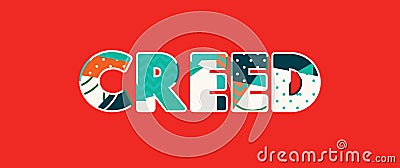 Creed Concept Word Art Illustration Vector Illustration