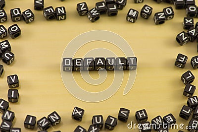 The word default Stock Photo