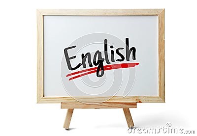 The Word English Stock Photo