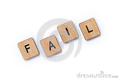 The word FAIL Stock Photo