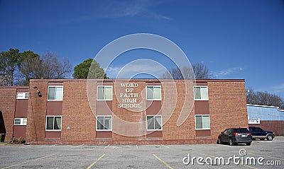 Word of Faith High School, Memphis, TN Editorial Stock Photo