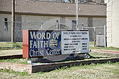 Word of Faith Christ Center, Memphis, TN Editorial Stock Photo