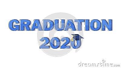 Word graduation typography vector concept Vector Illustration