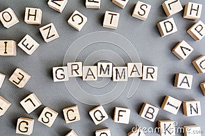the word grammar Stock Photo