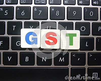 Word GST Stock Photo
