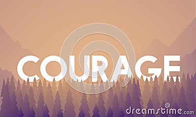 Word Illustration Vector Graphic Landscape Stock Photo