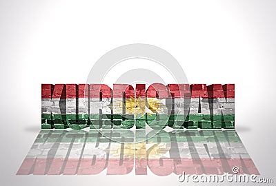 Word Kurdistan on the white background Stock Photo