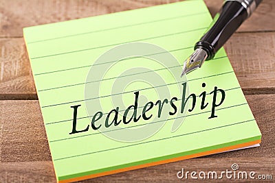 The word leadership Stock Photo