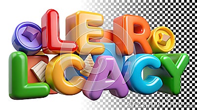 Legacy text block, word design, and impactful message art png transparent image Generative AI Stock Photo