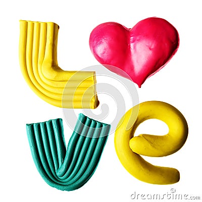 Word Love Stock Photo