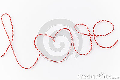 Word love Stock Photo