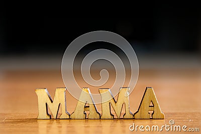 Word mama Stock Photo