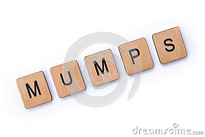 The word MUMPS Stock Photo