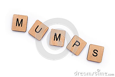 The word MUMPS Stock Photo