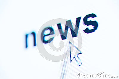 Word news Stock Photo