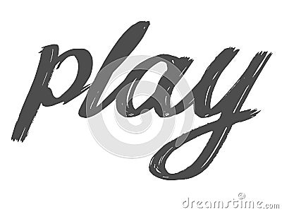 Word play in handwriting style Stock Photo