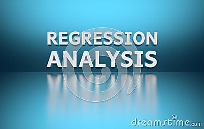 Word Regression Analysis Cartoon Illustration
