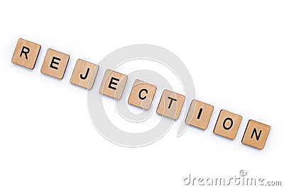 The word REJECTION Stock Photo