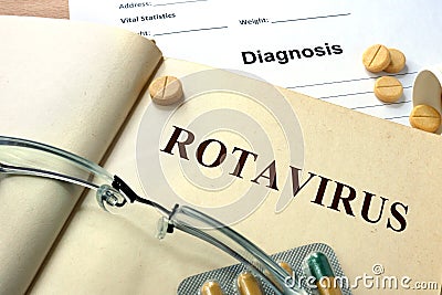 Word Rotavirus. Stock Photo