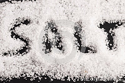 The word salt Stock Photo