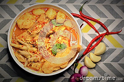 Seblak sundanese cuisine food Stock Photo
