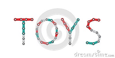 Word from Spinners. New popular anti-stress toy. Vector Illustration. Vector Illustration