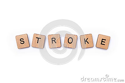 The word STROKE Stock Photo