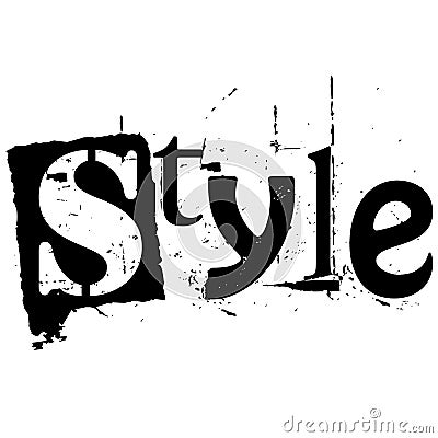 word style written grunge cutout style 10203118