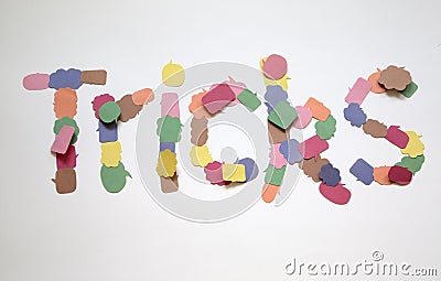 Word tricks with comic balloons Stock Photo