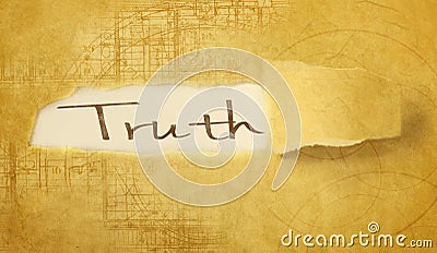 Word truth Stock Photo