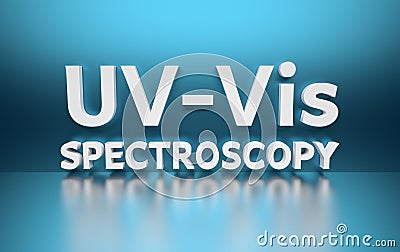 Word UV-Vis Spectroscopy Cartoon Illustration