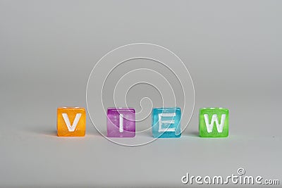 The word view Stock Photo