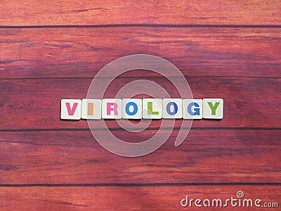 Word Virology Stock Photo