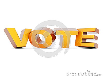 Word Vote Stock Photo