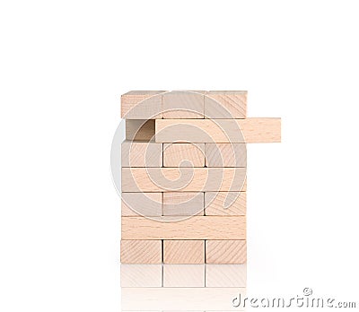 Word on wood stamp stacking Stock Photo