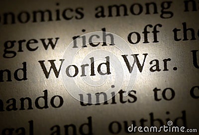 Word world war Stock Photo