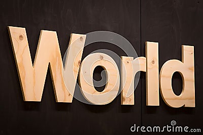 The word World Stock Photo