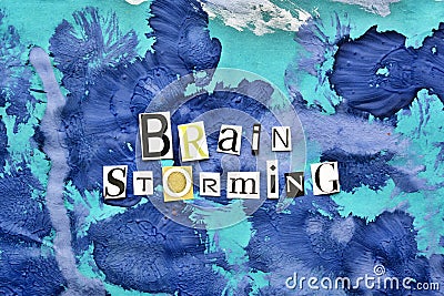 Word writing text Brain Storming Stock Photo
