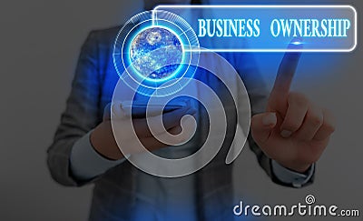 Word writing text Business Ownership. Business concept for control or to dictate the operations and functions Elements of this Stock Photo
