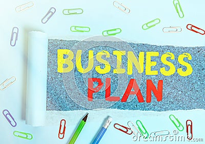 Word writing text Business Plan. Business concept for Structural Strategy Goals and Objectives Financial Projections Stock Photo