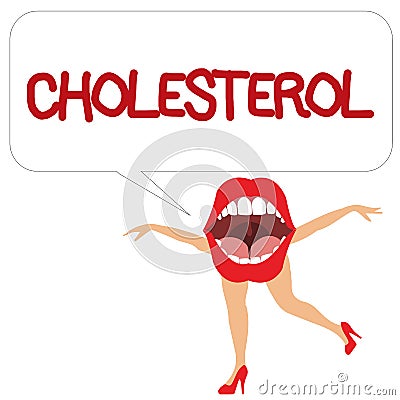Word writing text Cholesterol. Business concept for Steroid alcohol present in animal cells and body fluids Stock Photo