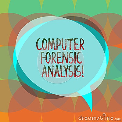 Word writing text Computer Forensic Analysis. Business concept for evidence found in computers and storage media Blank Stock Photo