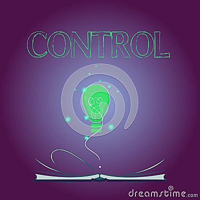Word writing text Control. Business concept for Power to influence direct behavior actions course of events Stock Photo