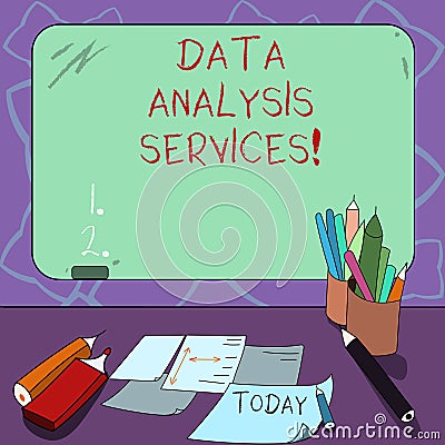 Word writing text Data Analysis Services. Business concept for an analytical data engine used in decision support Stock Photo