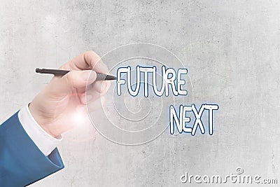 Word writing text Future Next. Business concept for Set of mental process Human mind workflow Unique icons Stock Photo