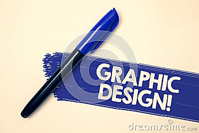 Word writing text Graphic Design Motivational Call. Business concept for Art of combining Text Images in advertising Ideas message Stock Photo