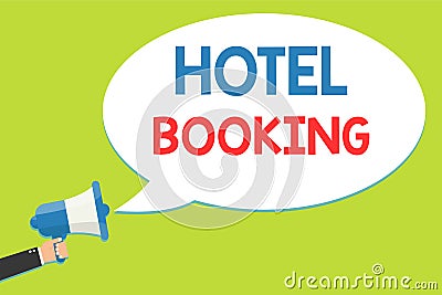 Word writing text Hotel Booking. Business concept for Online Reservations Presidential Suite De Luxe Hospitality Man Stock Photo