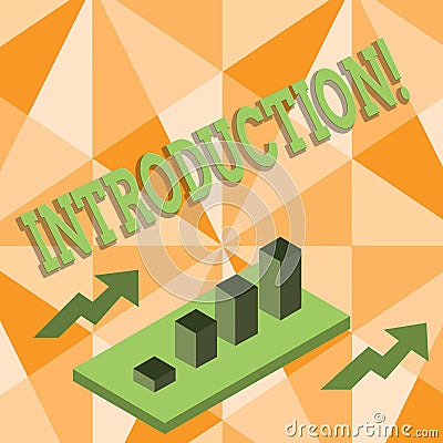Word writing text Introduction. Business concept for First part of a document Formal presentation to an audience. Stock Photo