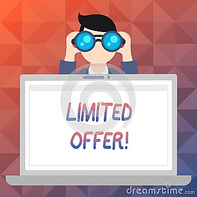 Word writing text Limited Offer. Business concept for Short time special clearance Price Reduction Stock Photo